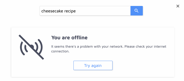 User offline message
