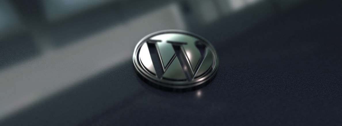 Wordpress metallic logo