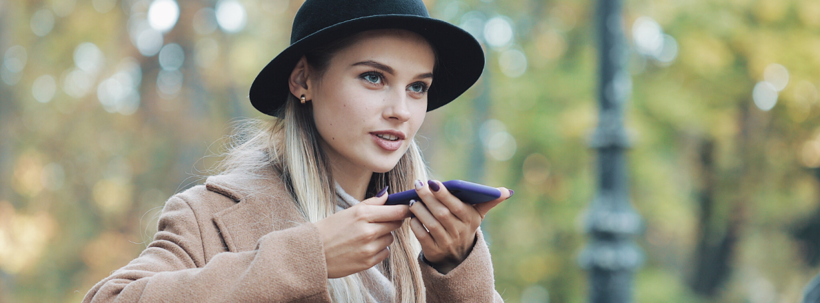 Girl speaking to her phone