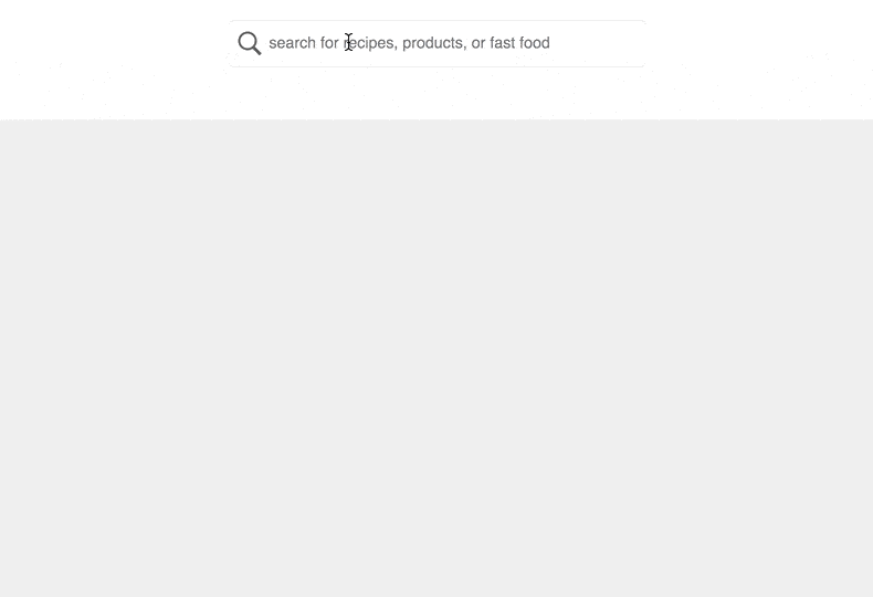 instant search example
