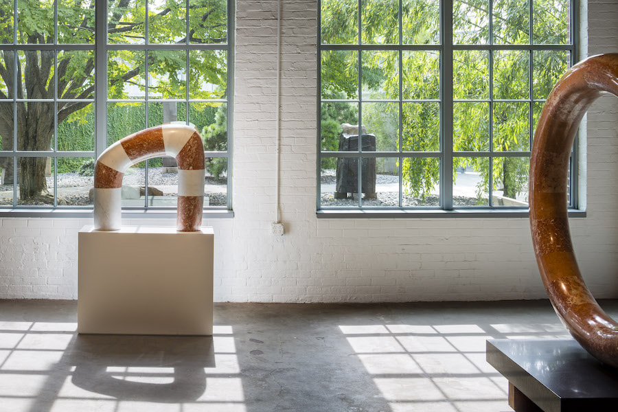 Noguchi Museum artworks and garden view